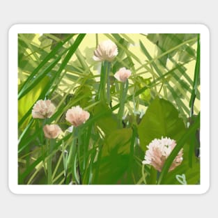 Pink Chives Sticker